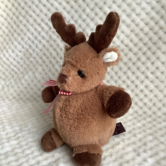 The Bearington Collection Plush Doeball Reindeer Sprout Stuffed Animal Toy - Picture 3 of 10